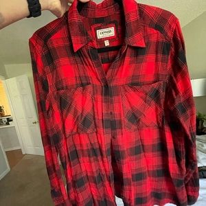 Express Plaid Button Down